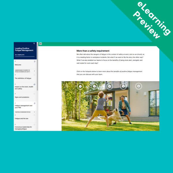 Leading Positive Fatigue Management - eLearning Preview